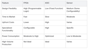 ASIC vs Sensor vs FPGA - AnySilicon