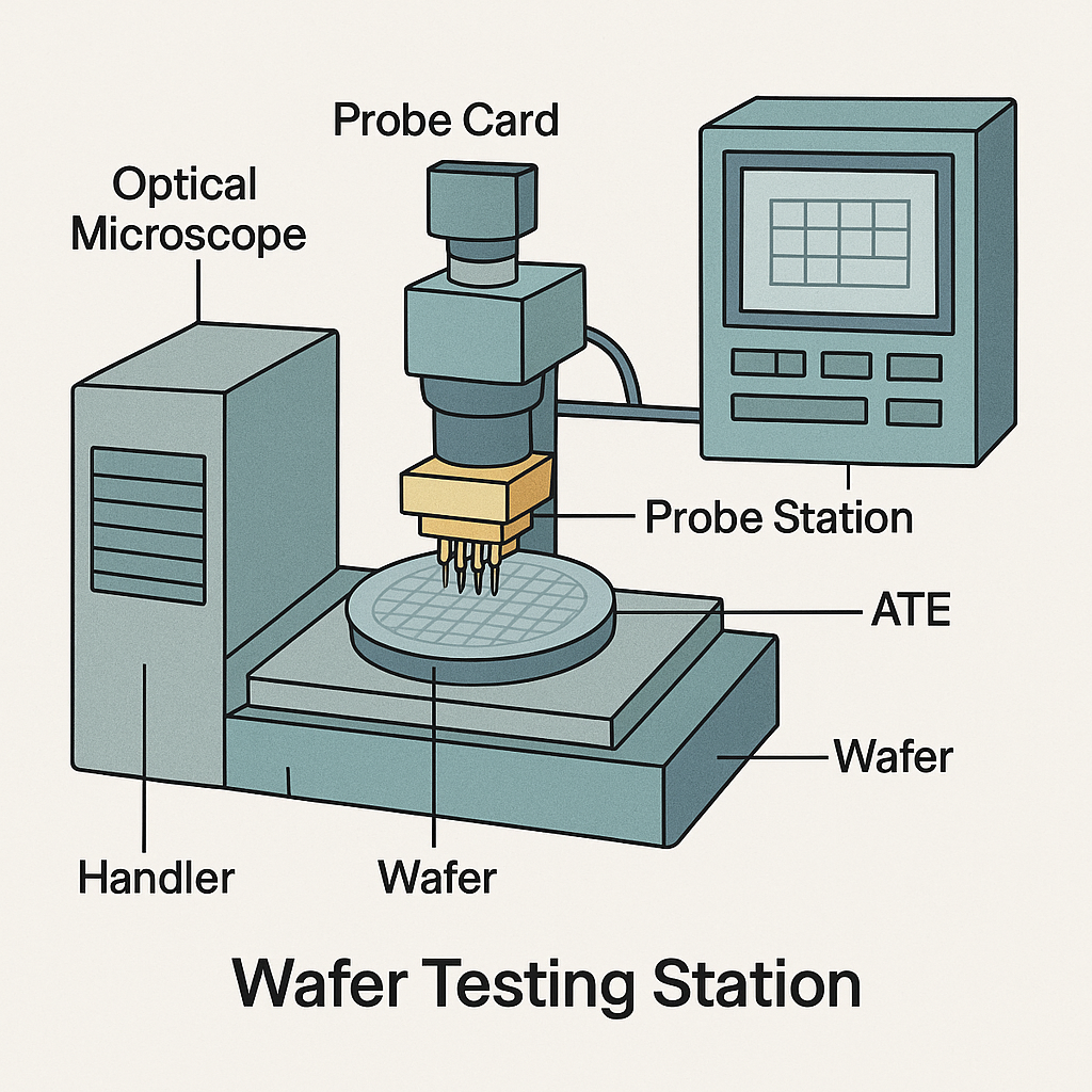 wafer testing station